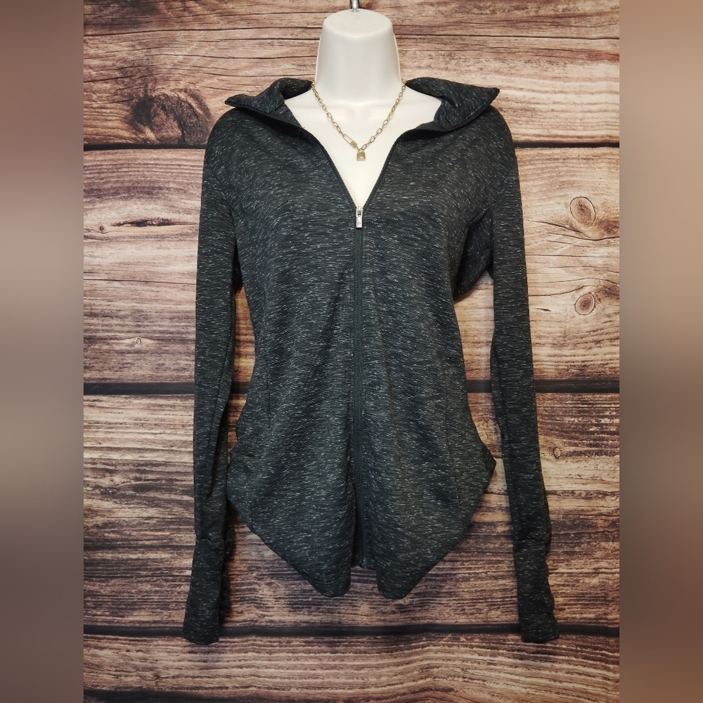 Columbia Women's Heathered Black Zip-Up Size Medium NWOT